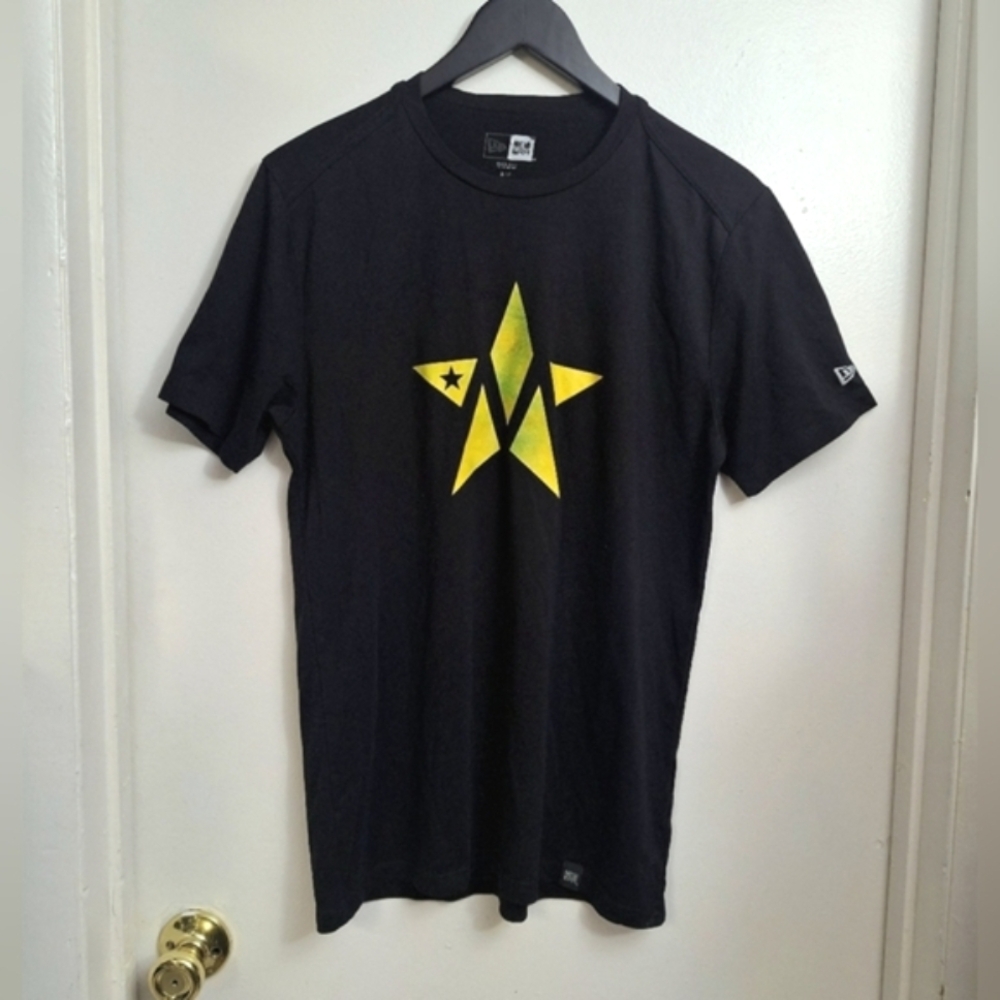 New Era Mens Black "American Dream Experience" Yellow Star Shortsleeve T-Shirt